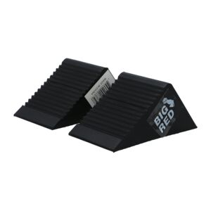 Big Red 2-Piece Rubber Wheel Chocks Black